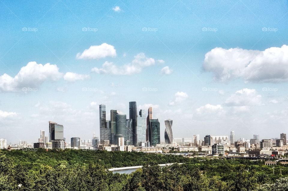 Moscow city view