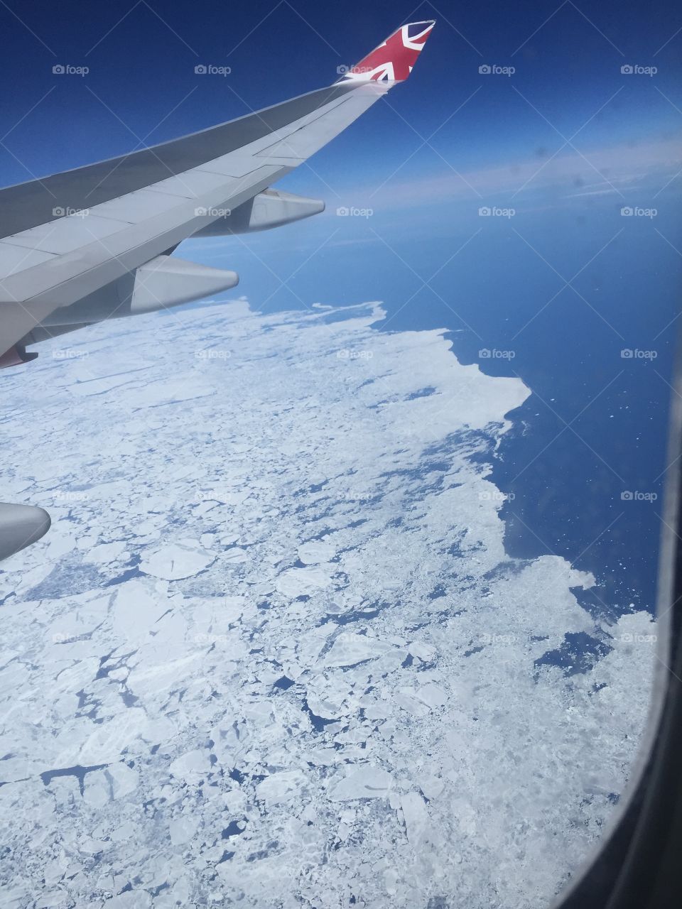 Frozen Ice Field Greenland