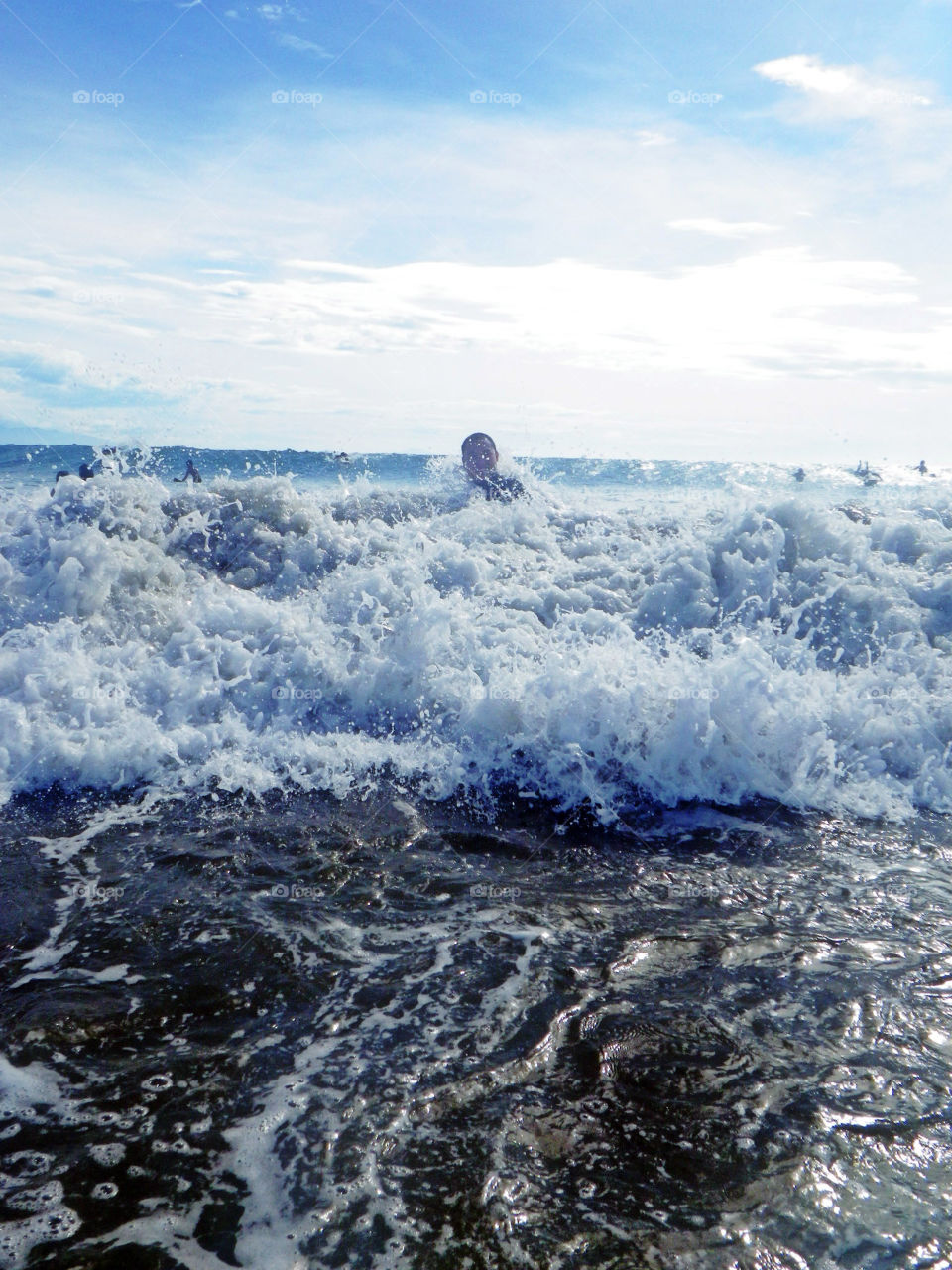 white wash waves