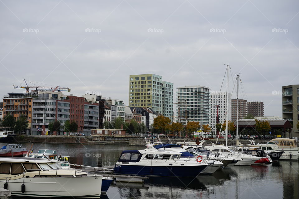 Harbor in Antwerp