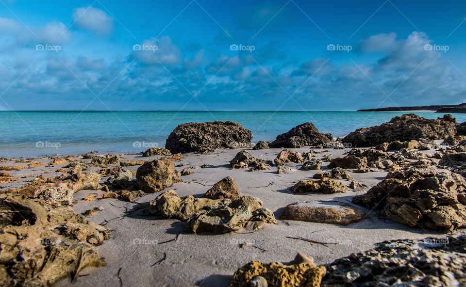 A beautiful day on one of the shores of Morocco