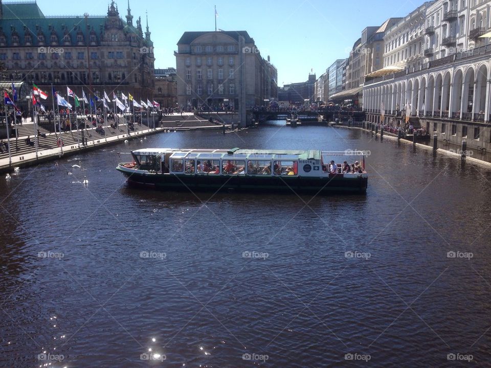 Boat in Hamburg