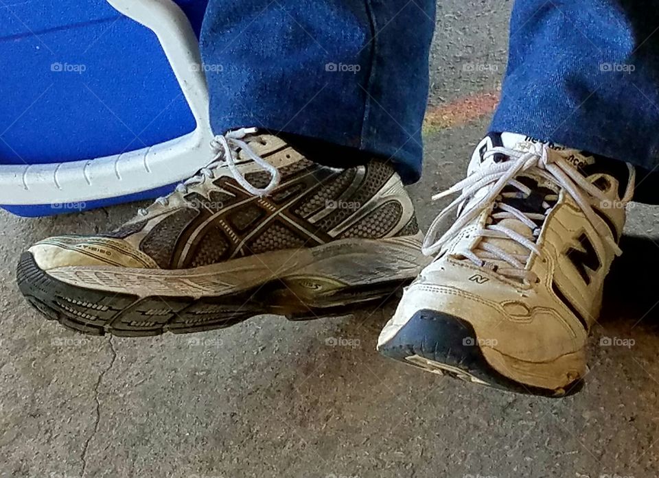 Just one of those things that make us laugh.  wearing two different shoes and not realizing it until late afternoon.