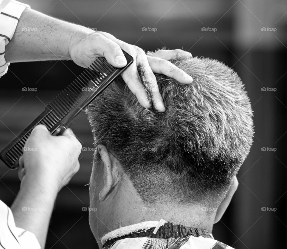 Barber on job training
