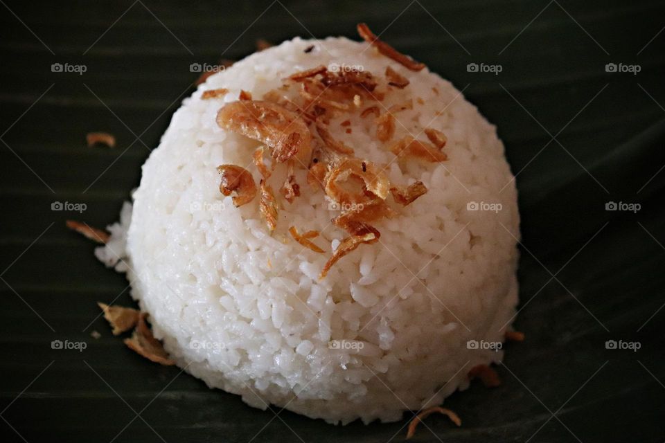Rice with fried onion