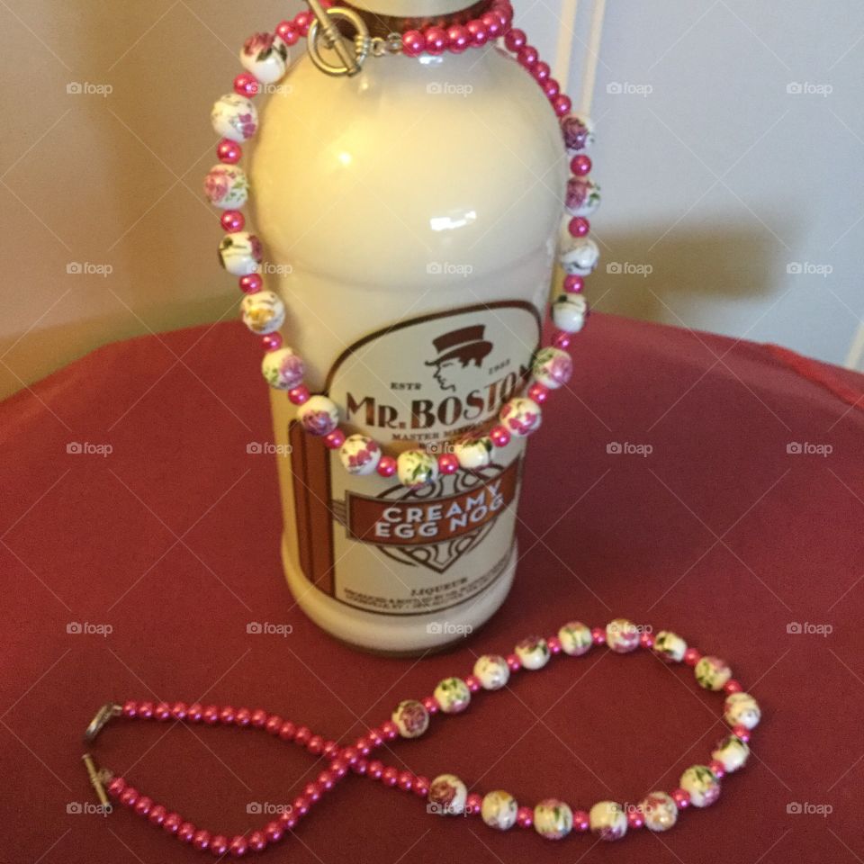 Decorative Rose necklace 