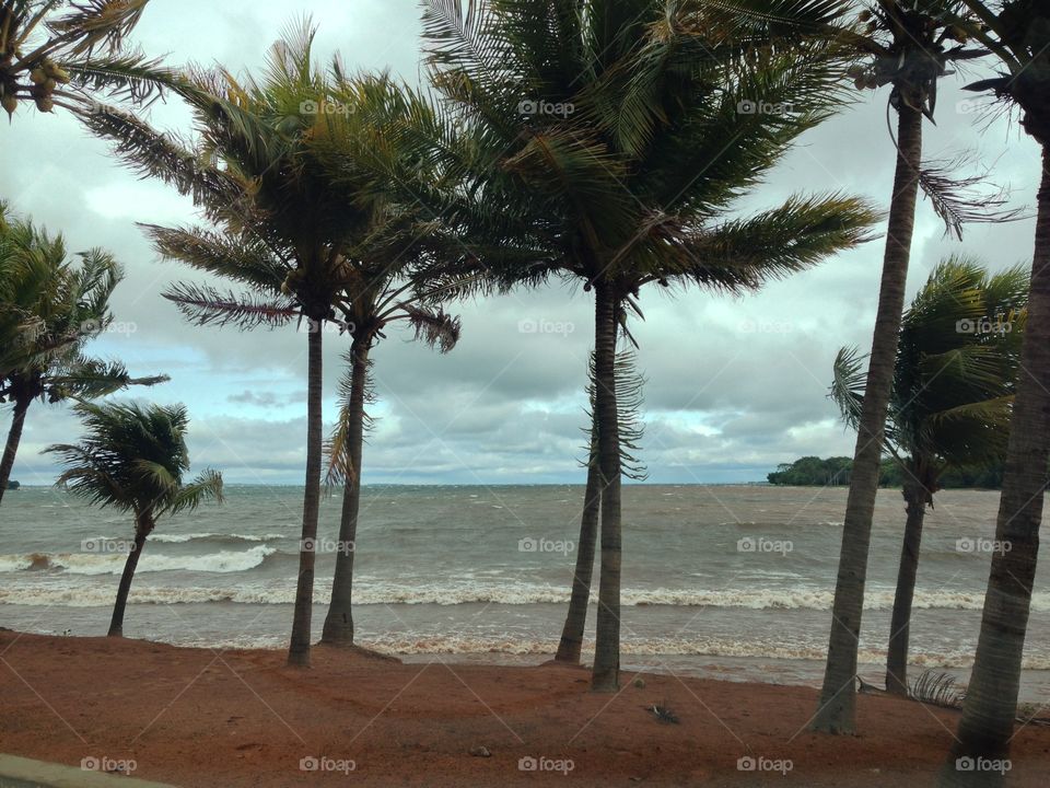 Artificial beach in Brazil