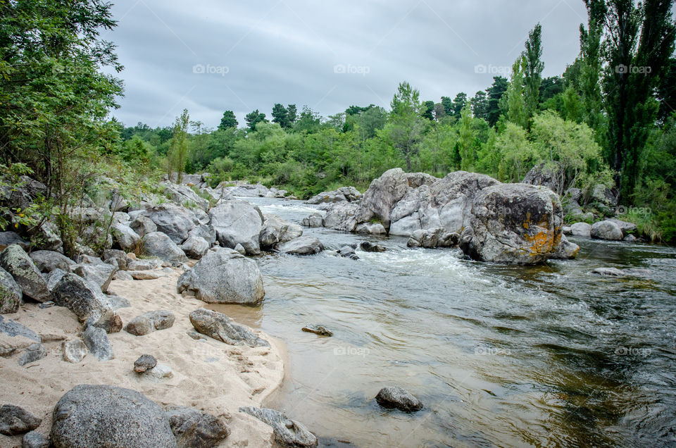 river and mountains