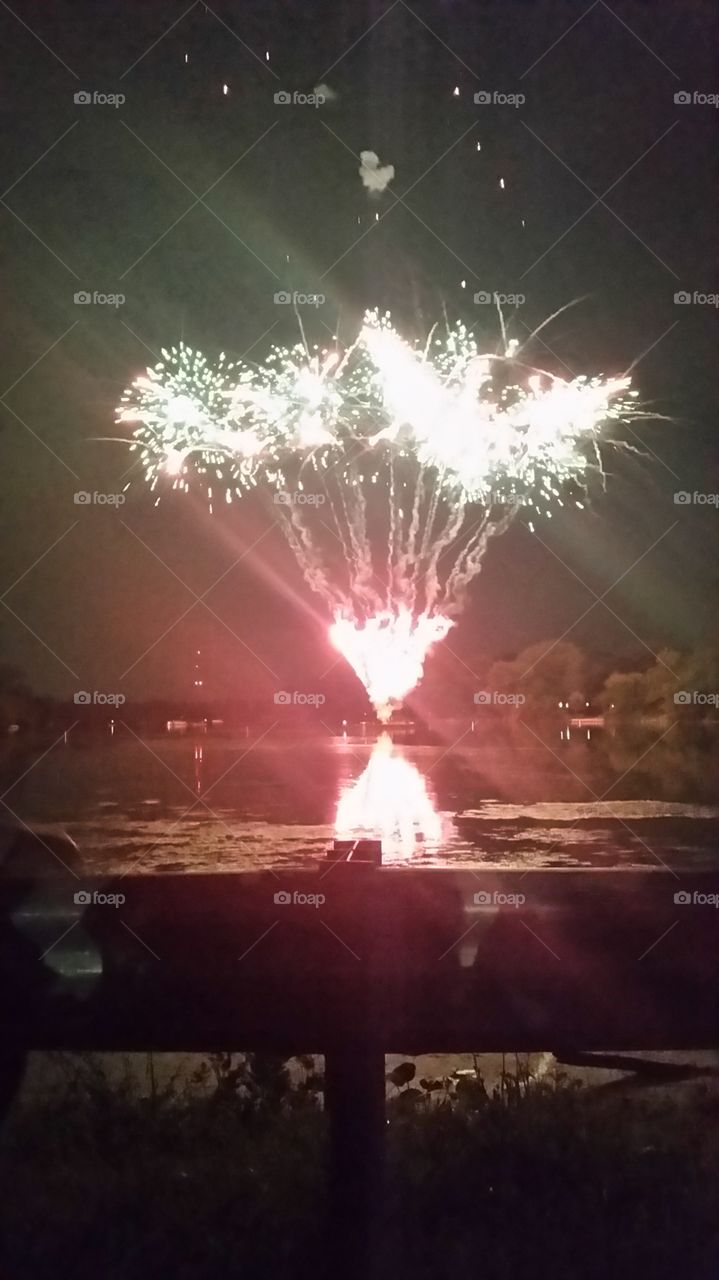 fireworks on the fox