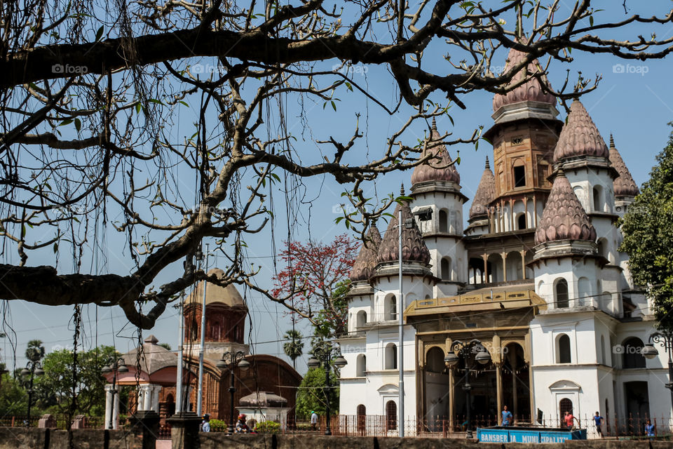 Hangseswari temple or Hanseswari temple is a Hindu Temple of goddess Hangseswari (the goddess who came in a dream of Raja Nrisingha Deb Roy Mahasay) in the town of Banshberia at Hooghly District, Indian state of West Bengal.