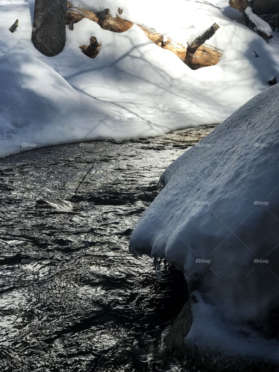 Nature Winter Landscape - Snow & Water