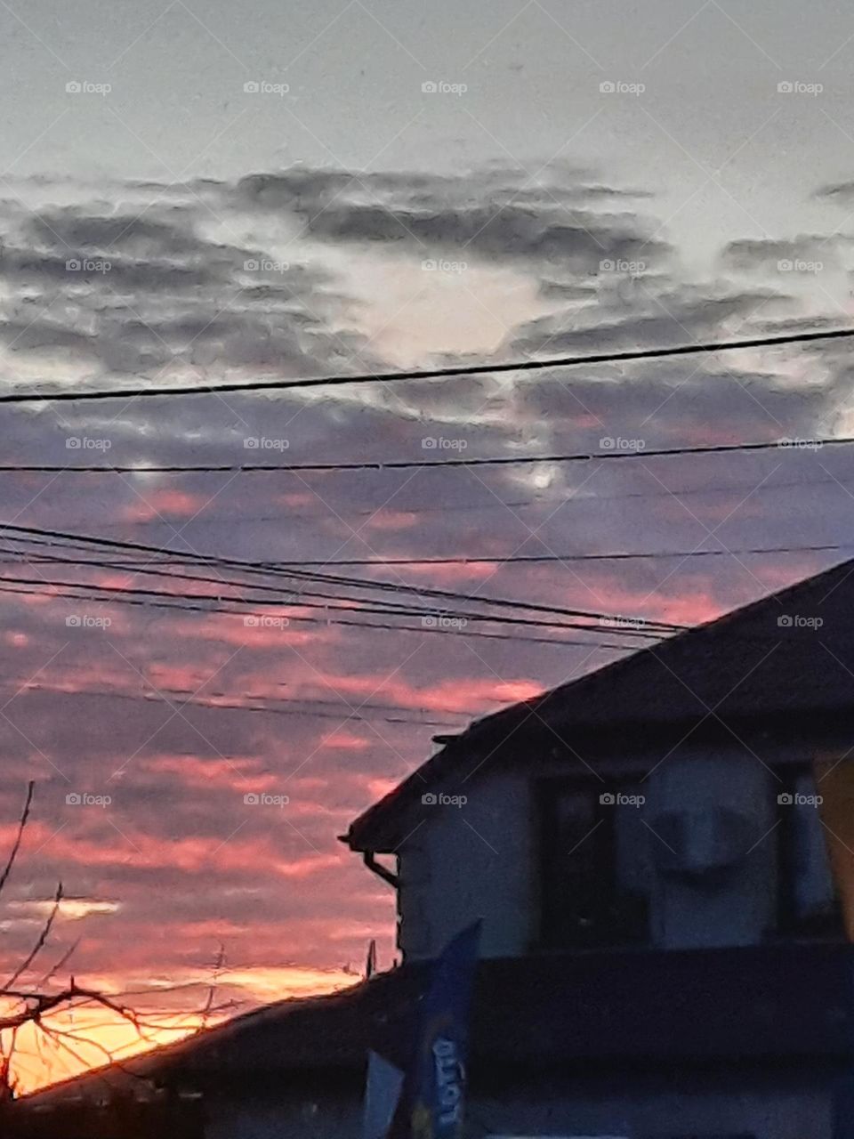 colours of sky at sunset