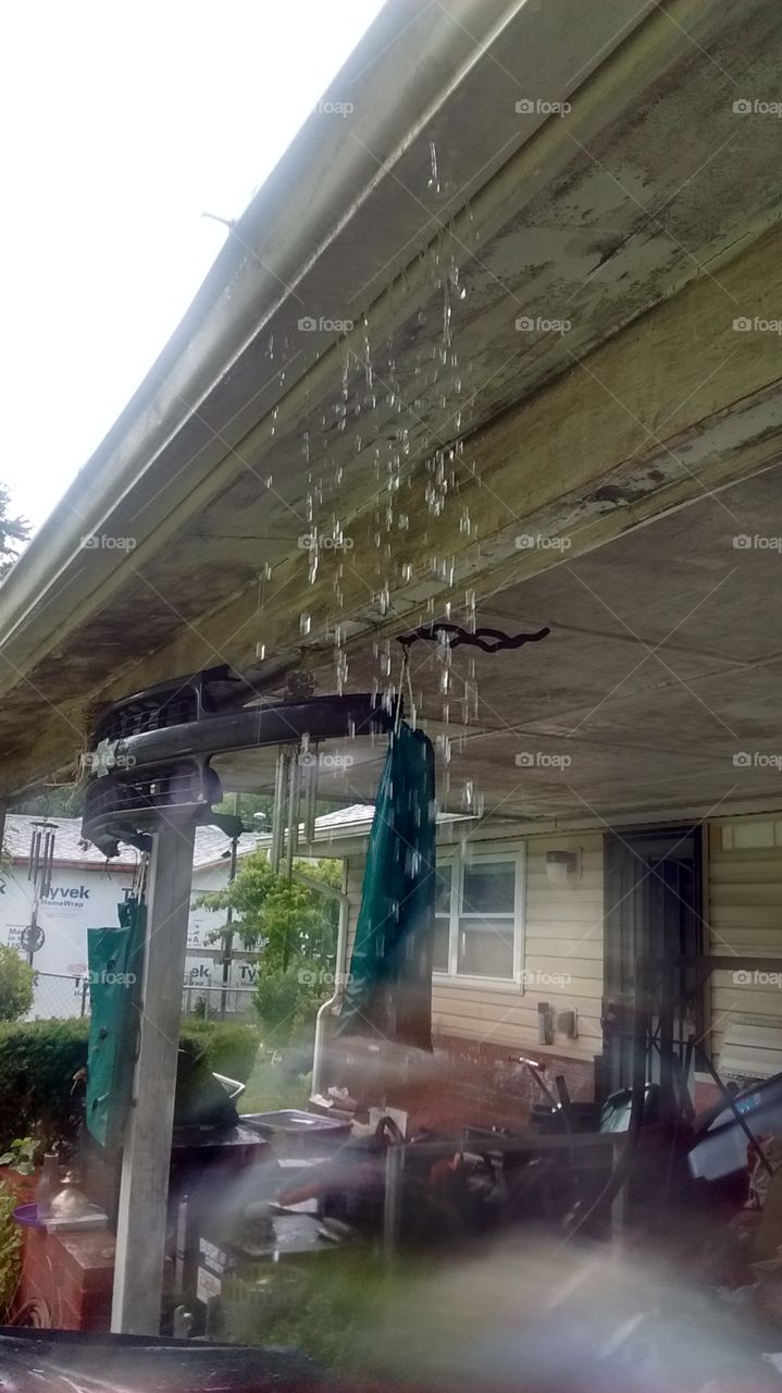 Wet patio day