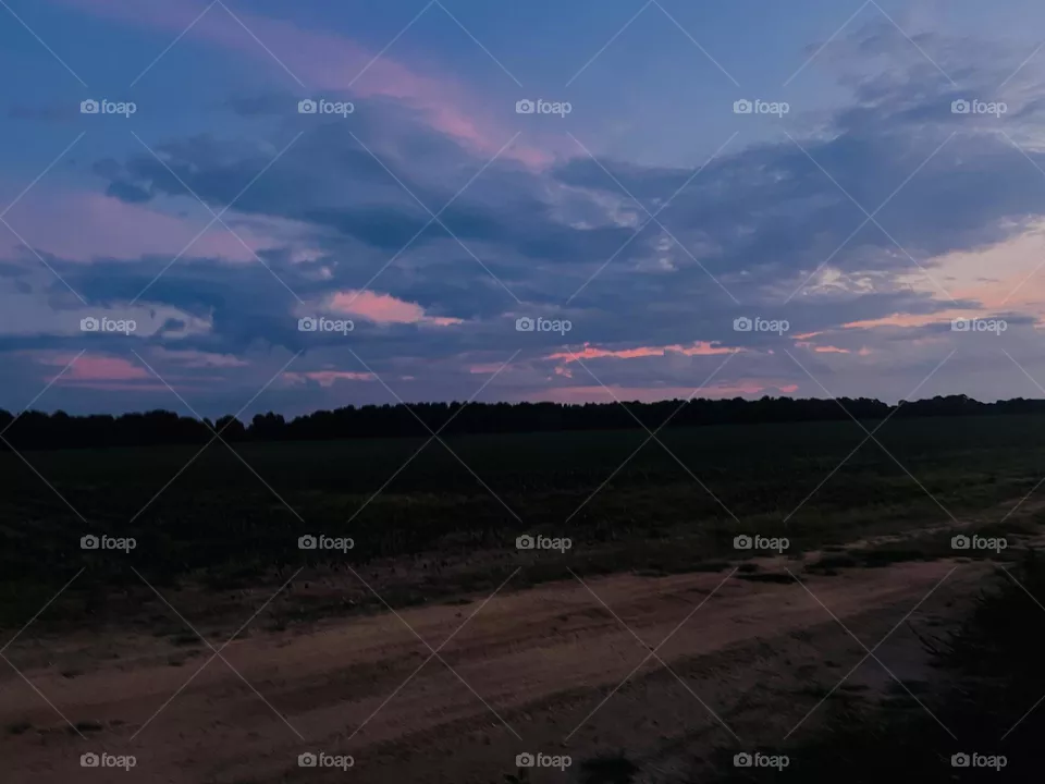 Summertime sunset