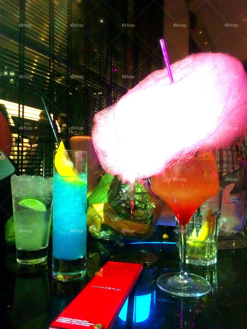 Colorful cocktails. At W Bangkok Hotel, Thailand