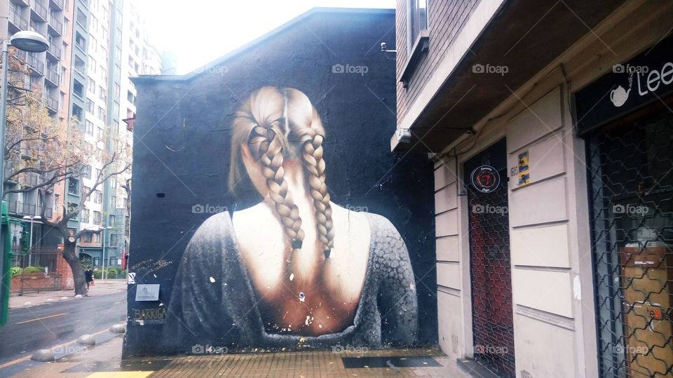 Grafite em Santiago do Chile