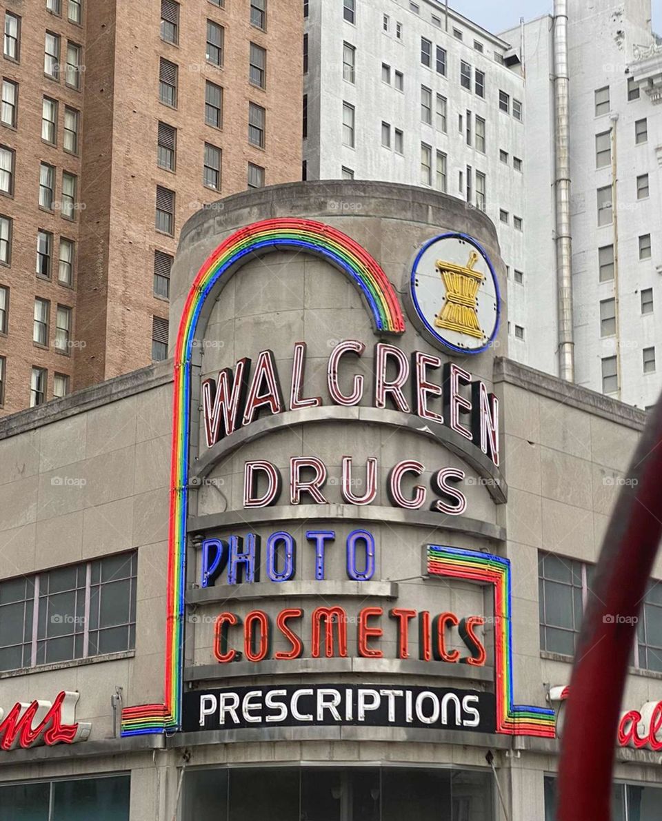colorful Walgeens store In New Orleans