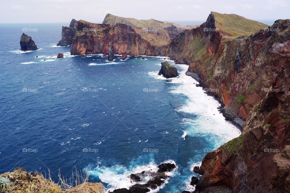 Beautiful cliffs in Ponta de São Lourenço (Madeira)