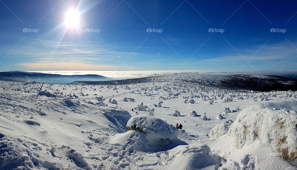 Winter in the mountains
