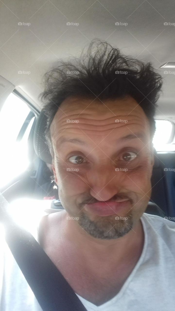 Me being surprised by the wind