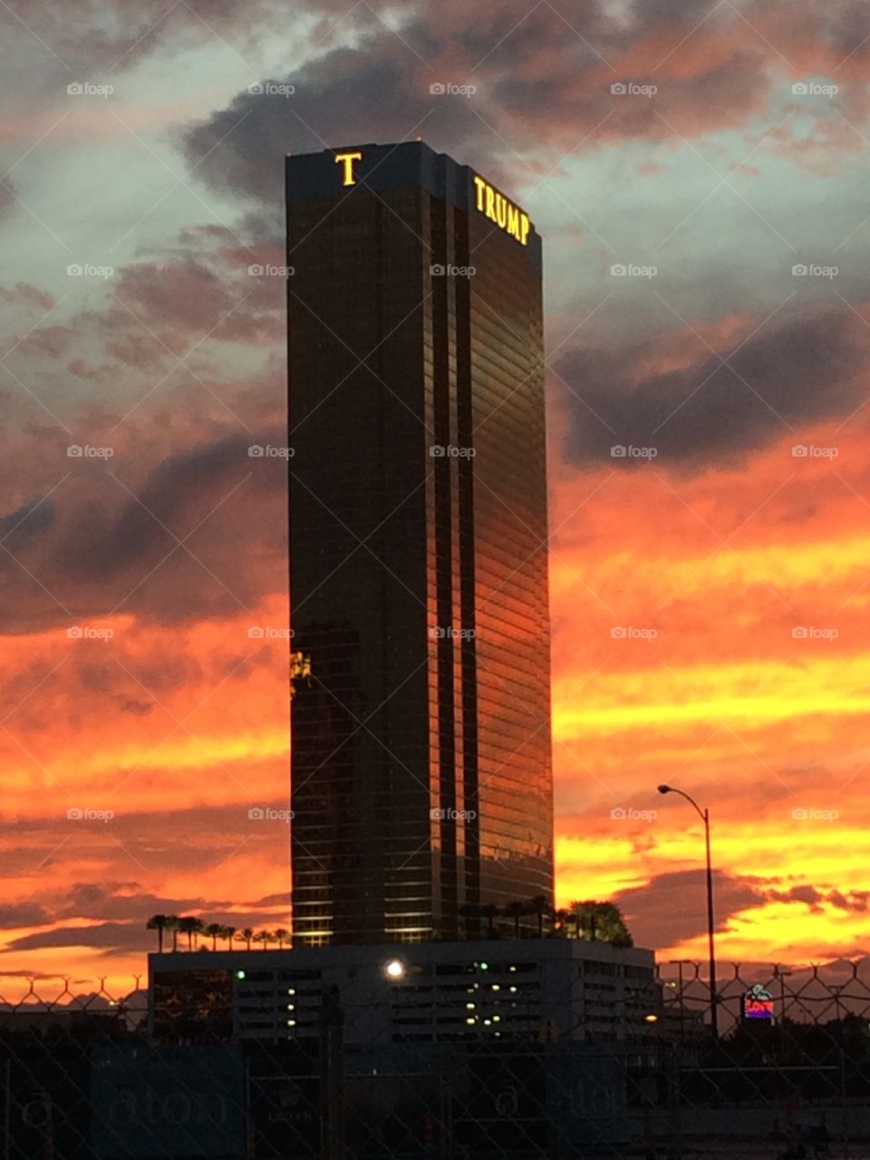 Patriotic sunset 