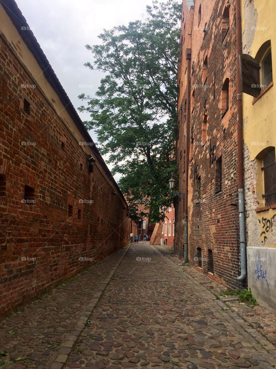 A street in the oldtown of Torun