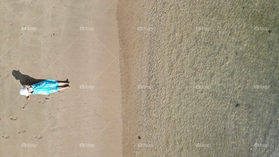 Enjoying summer at the beach