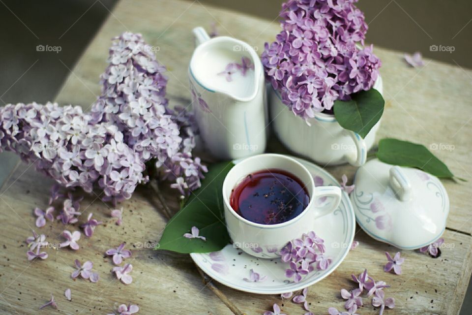 Herbal flower tea