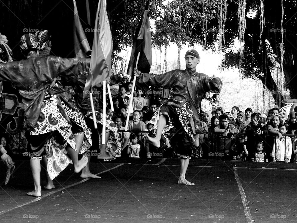 Jhatilan dance from java