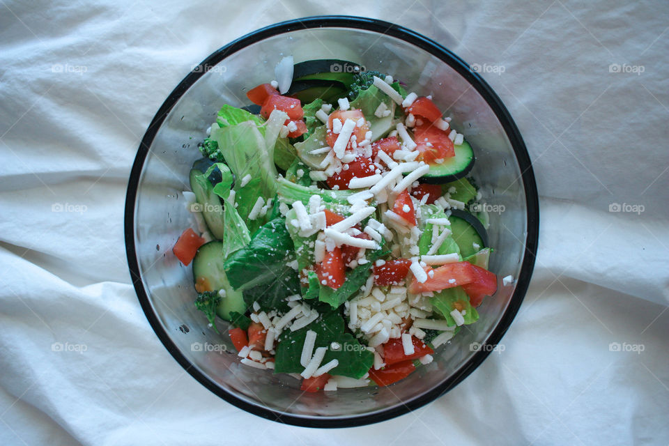 Beautiful vegan salad