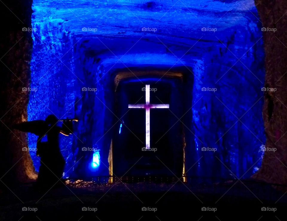 Religious reflections in salt.