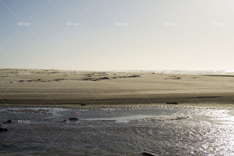 stream beach sky