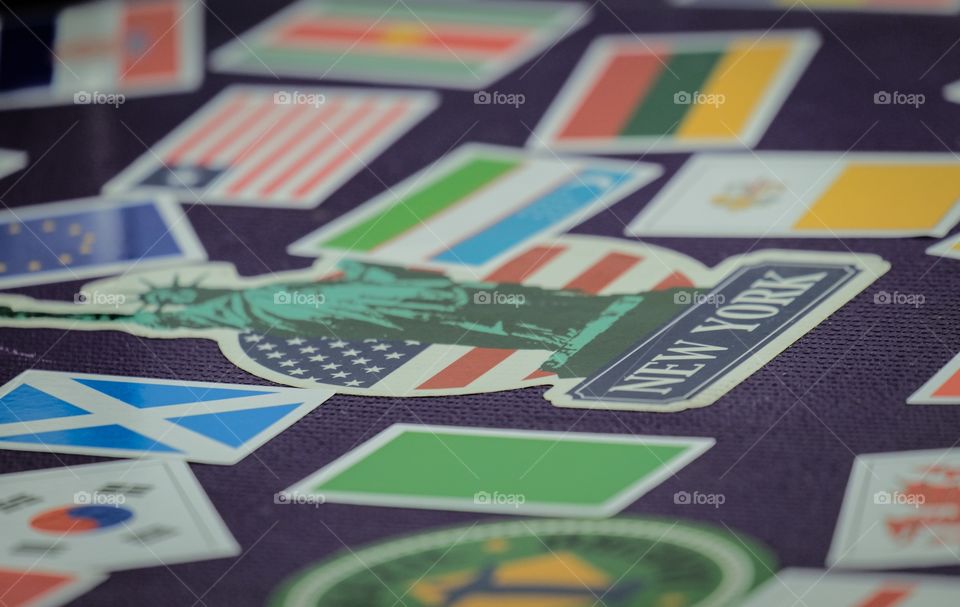 Around the world suitcase