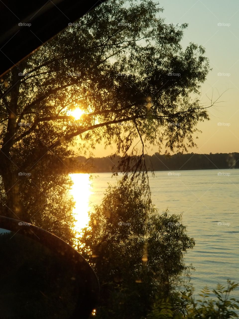 Sunset on "The Mighty Mississippi "