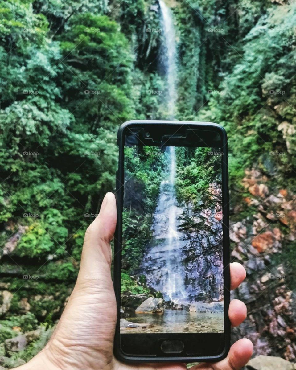 and we got a water fall during fall