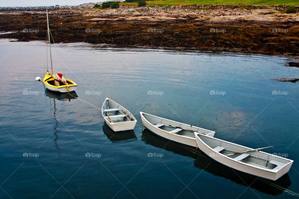 Boats at the Isles of Shoals