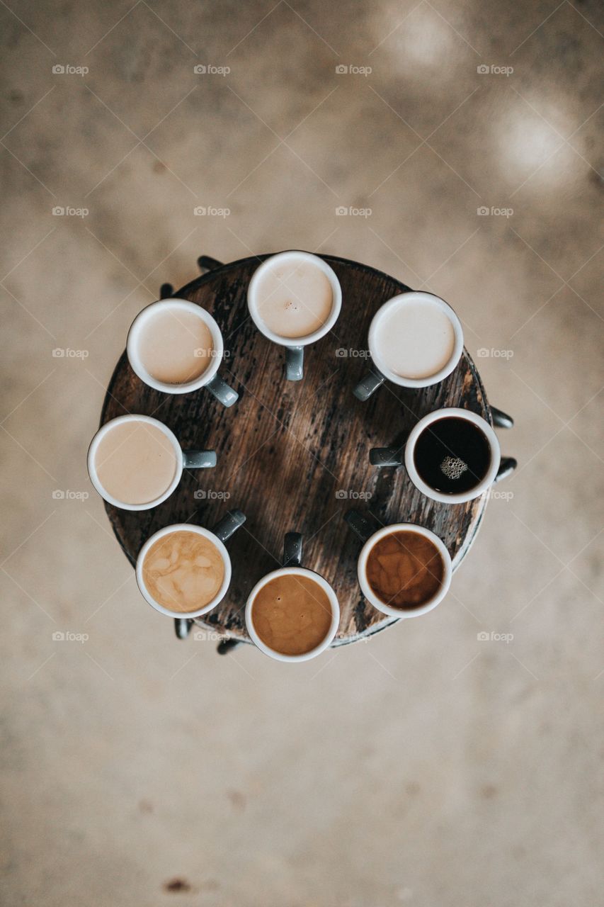 various kinds of coffee