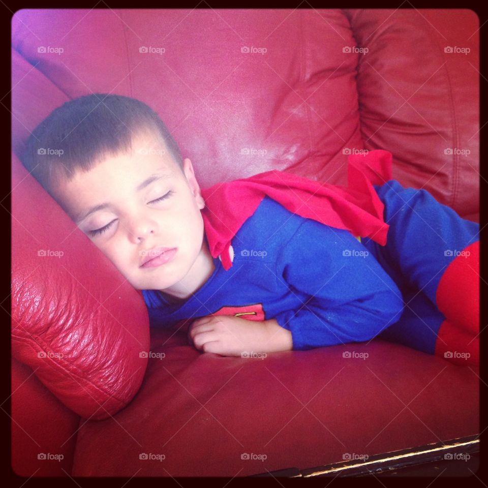 Superman sleeps