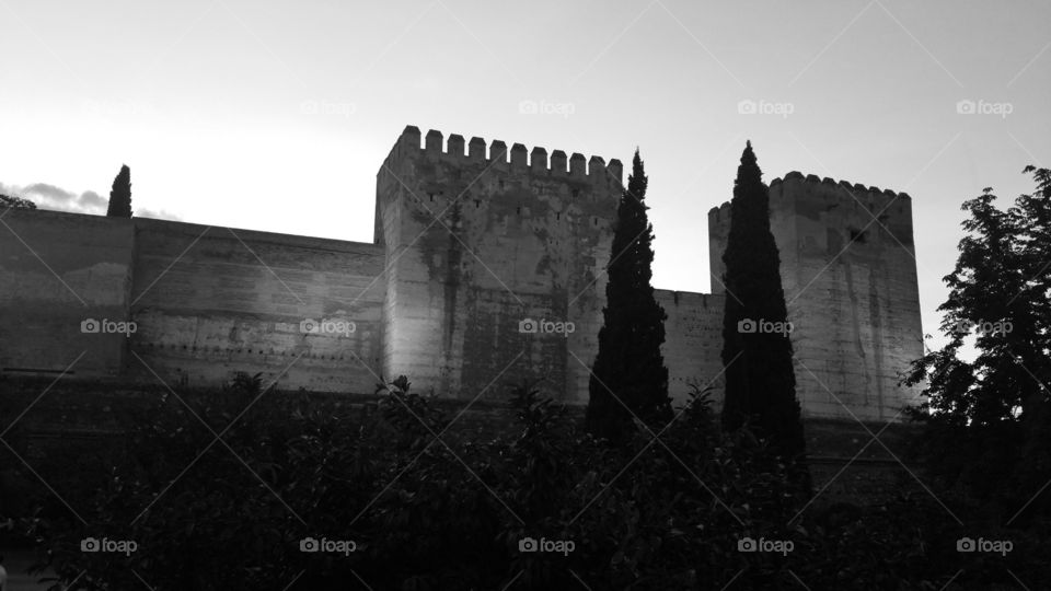 Alhambra at Dusk. As the sun was setting, I captured this shot during a tour of the Alhambra in Granada, España.