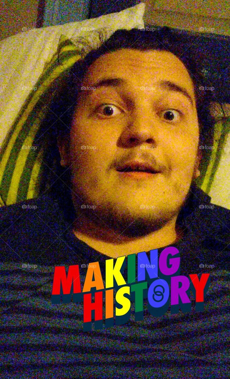 Gay pride selfie . selfie to celebrate marriage equality 