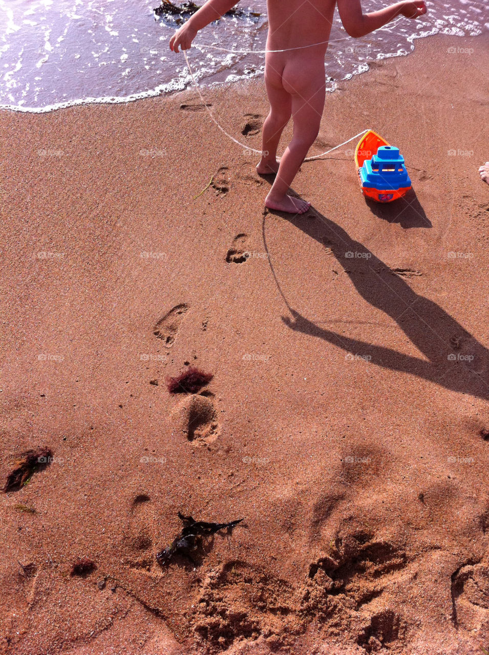 beach sweden child shadow by lindasweden
