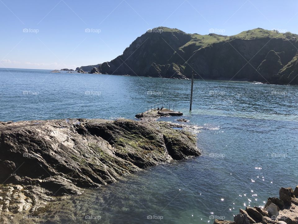 The second of two lovely coastal scenes from Ilfracombe in Devon, UK